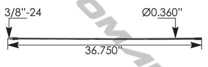 CB Antenna 36in Black  -  577.CB1003