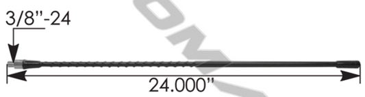Black 24" CB Antenna - 577.CB1002