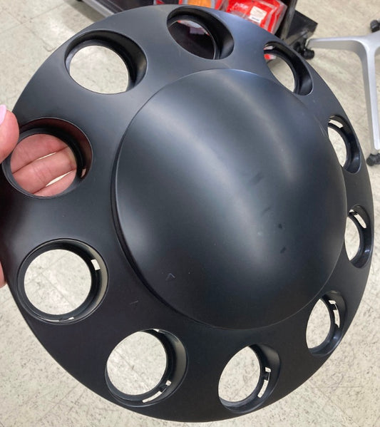 Black Front Dome Hub Cover - GCS562.F1007XB