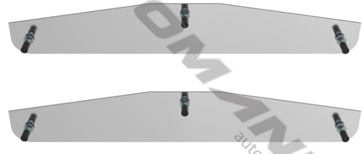 Chrome Mud Flap Bottom Plate Set 24" - 562.701-2BP