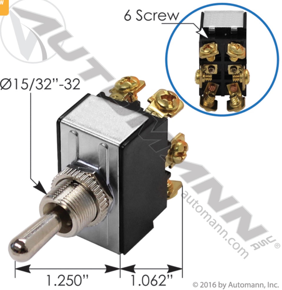Momentary On/Off Toggle Switch - 577.3006