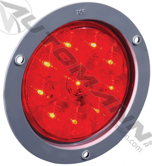 S/T/T Light Kit LED 4in Red Flange Mount - 571.LD404R10
