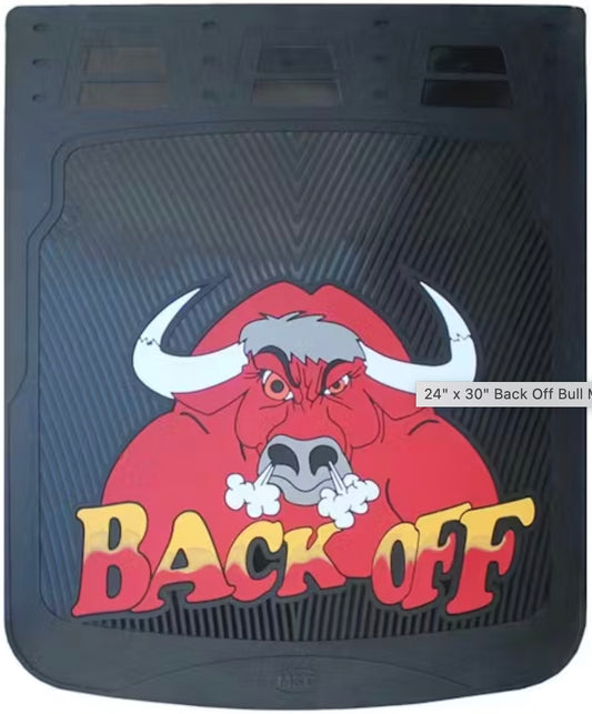 Back Off Bull Mud Red Flap 24”x30”  -  1011190