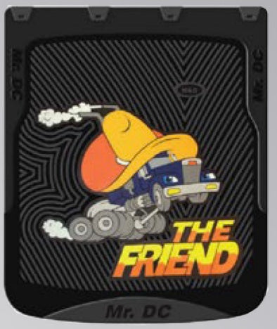 The Friend Black Background Mud Flap 24”x30”  -  101133