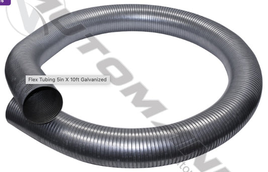 Flex Tubing 5" X 10ft Galvanized - 562.U7250-10G