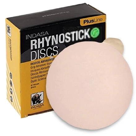 Indasa 6-inch 220 Grit Rhynostick PlusLine PSA Solid Sanding Discs