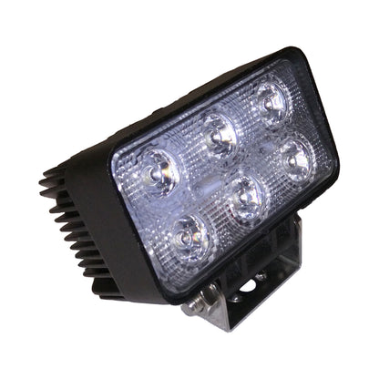 2” x 4” Rectangular 6 Diode LED Work Light, 1200 Lumen Flood Beam -  MTLW52040-6