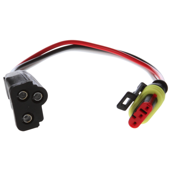 Pigtail with Straight Plug Double Contact with Weather Proof AMP Connector -  MTPT9181