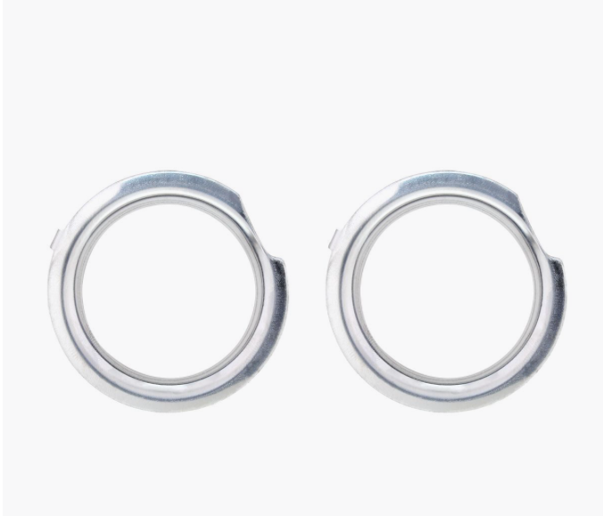 Metal washer for axle cover kits 10260–10266, designed for rear wheel installation.