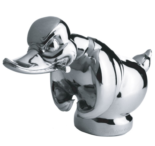 Rubber Duck Hood Ornament Chrome - CR-DUCK