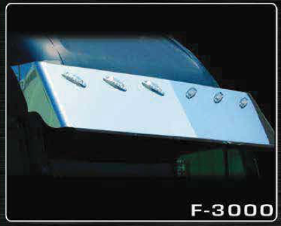 Freightliner Condo Classic 1 Piece  Blind Mount Drop Visor  -  F-3000C