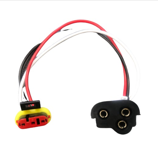 Pigtail w/Straight Plug, Double Contact w/Weather Proof AMP Connector -  MTPT9181