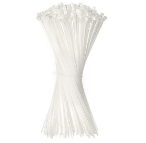 Nylon Zip Ties 11iN Length White  -  577.1150N