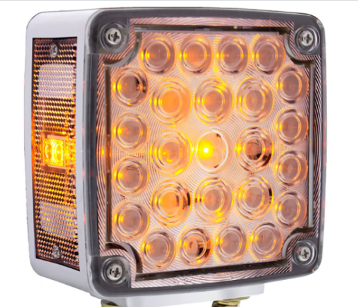 Pedestal Fixed 34 LED Turn Signal Red & Amber, Left  -  9324CFL