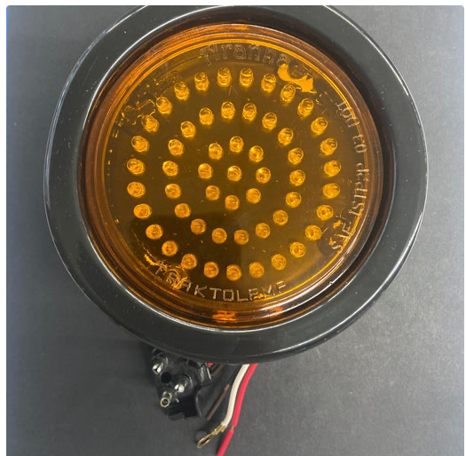 4" F/P/T 54 LED Fixed Amber 12/24V, W/Grommet And Pigtail Kit  -  8058A