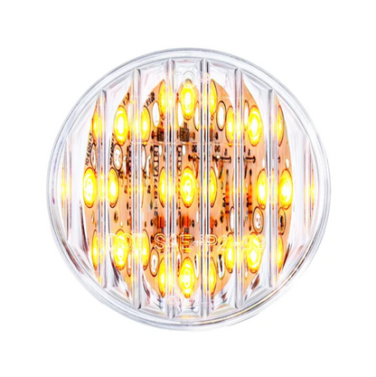 9 LED 2" Clearance/Marker Light - Amber LED/Clear Lens  -  38362