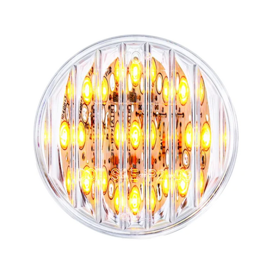 9 LED 2" Clearance/Marker Light - Amber LED/Clear Lens  -  38362