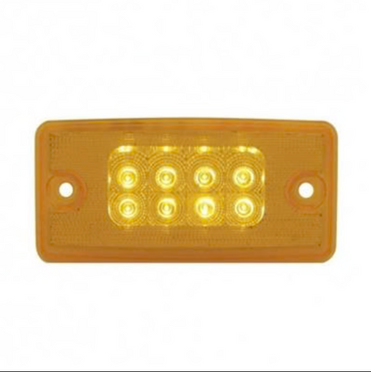 8 LED Freightliner Reflector Cab Light Amber -  39486