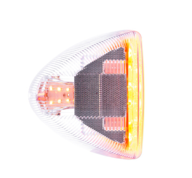 31 LED Turn Signal Light For 1987-2007 Peterbilt 379 Amber/Clear Lens  -  38553