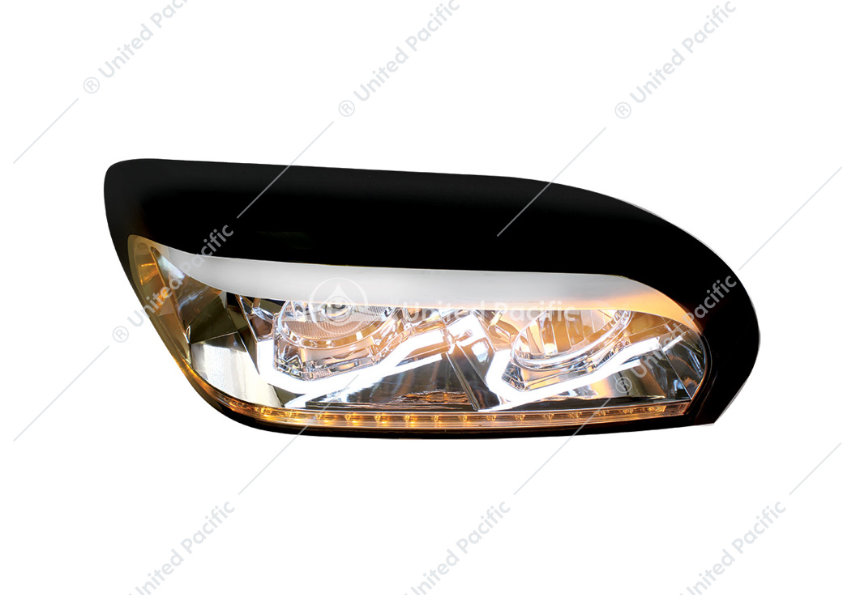 Freightliner Century Chrome Projection Headlight With Led Turn Signal & Light Bar Passenger  -  31204