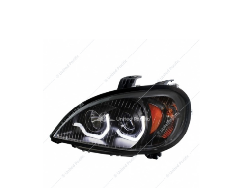 Blackout Projection Headlight with LED Position Light For 2001-2020 Freightliner Columbia Driver  -  31254