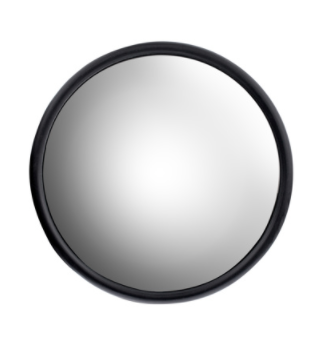 Stainless Steel 8 1/2 Inch  Convex Mirror with Centered Mounting Stud  - 60034