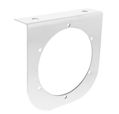 Stainless Light Bracket With Single 4" Light Cutout  -   20422