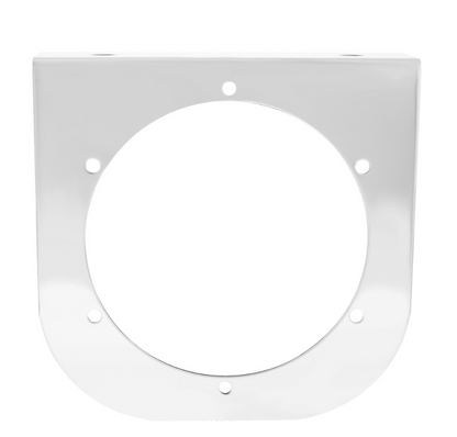 Stainless Light Bracket With Single 4" Light Cutout  -   20422