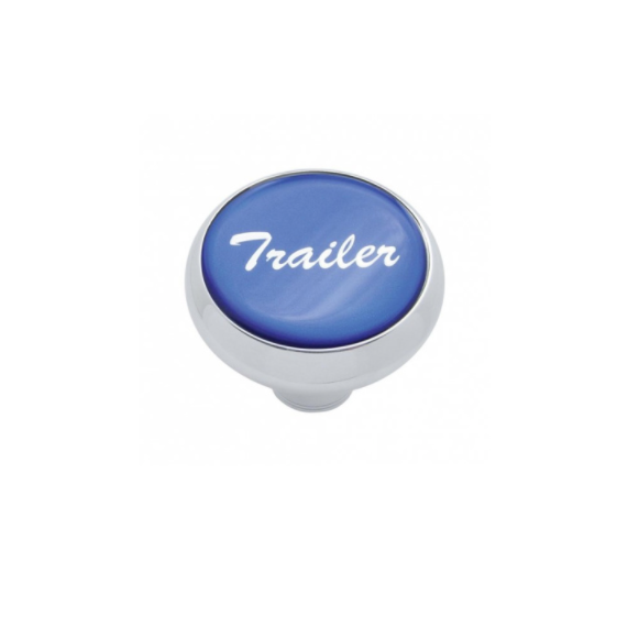 Chrome Dlx Trailer Knob Blue Glossy Sticker  -  23407