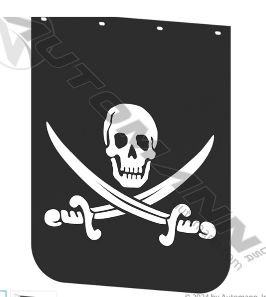 Mud Flap Pirate 24in X 30in Poly  -  562.142430JR