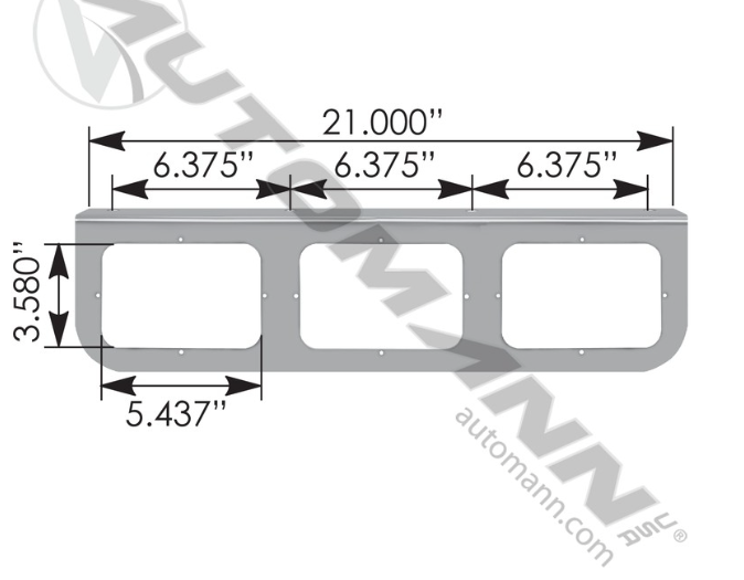 Light Bracket Triple Rectangular -562.Q2009SS