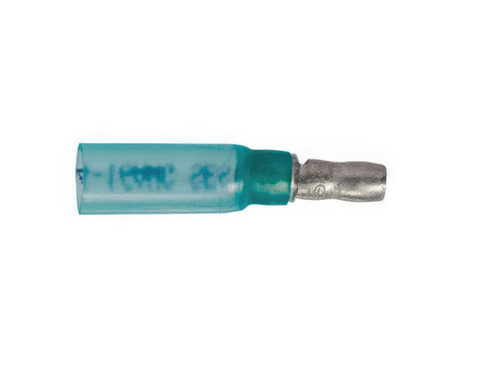 16-14 AWG .157 TAB CS HEAT SHRINK FM RECEPTACLE - BLUE, 10 PCS - 98176