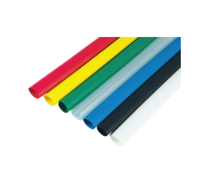 3/16" I.D. BLACK HEAT SHRINK TUBING, (7) 4" PCS -98016