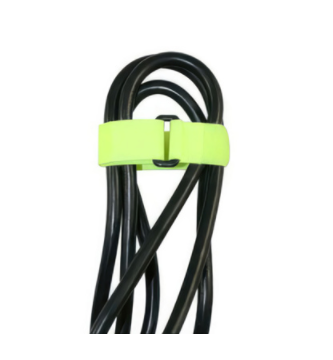 8" NEON HOOK & LOOP VELCRO STRIP-TIE FASTENERS WITH BUCKLE, 8 PCS-98026