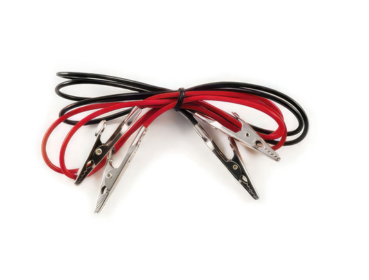 10 AMP ALLIGATOR TEST CLIPS W/ 30" VINYL LEADS, 1RED/1BLACK 1 SET - 98238