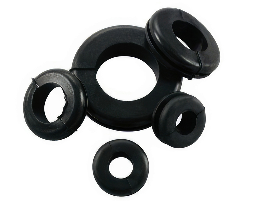 1" MOUNTING HOLE BLACK VINYL GROMMET, 4 PCS-98249