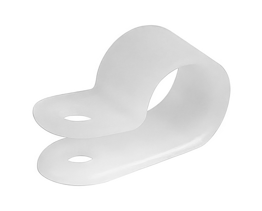 5/16" I.D. NATURAL NYLON CABLE CLAMPS, 25 PCS- 98273