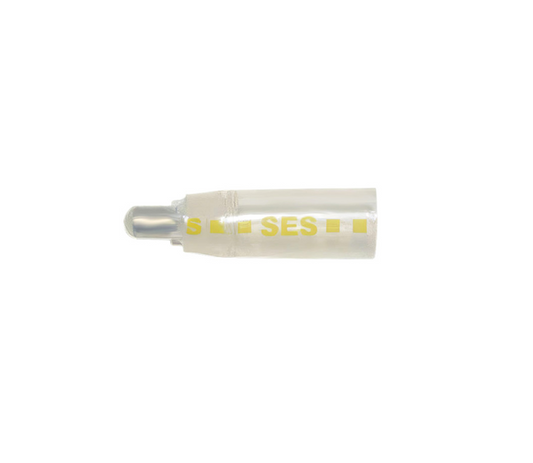 18-10 AWG CS CLOSED-END HEAT SHRINK CONNECTOR - CLEAR W/ YELLOW DASH, 5 PCS - 98135