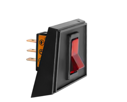 Red Illum Rocker in Panel Mount Combo 20 Amp 12V S.P.S.T. On/Off 1 Set- 98363