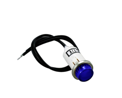 16 AMP 12V Green Warning Light w/ 1/2″ Panel Mount and Leads, 1 PC - 98370