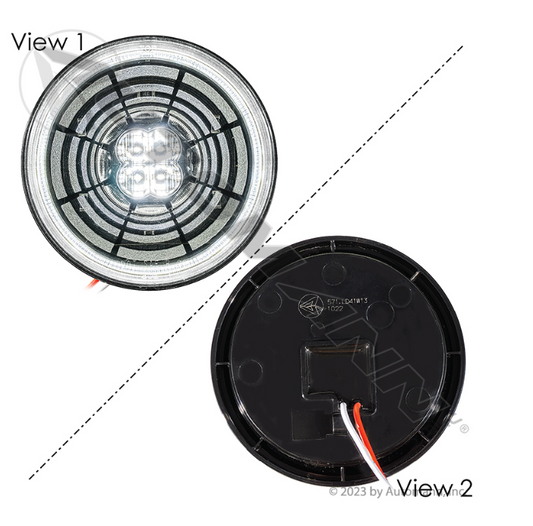 Back-Up Light LED 4in Round Multi-Halo 571.LD41W13