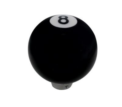 Nuumber 8 Pool Ball Gearshift Knob - Gloss Black - 70025