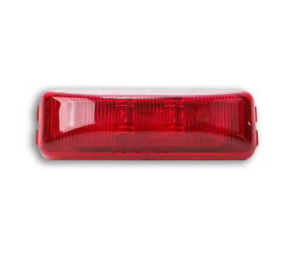 OTR 3.75" Rectangular Thin Line 2-LED Marker / Clearance Light - Red  PTL1912R