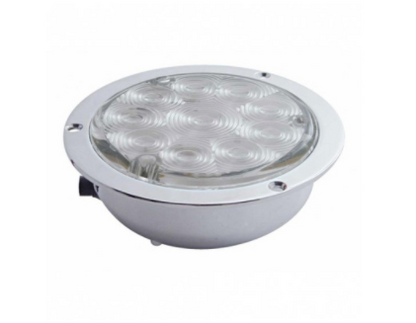 10 LED 4" FLANGE MOUNT BACK-UP LIGHT -WHITE LED/CLEAR LENS - 38078