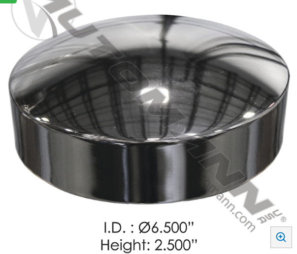 Rear Hub Cap 6-1/2in ID Chrome   562.C1006C