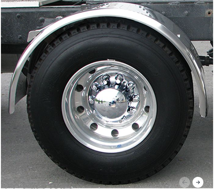 80 In. Smooth Single Axle Fender w/ Rolled Edge - 14 Ga. TFEN-S12