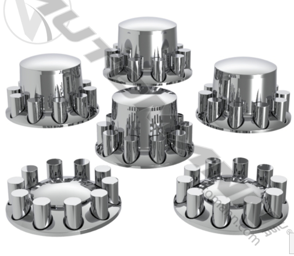 Axle Cover Complete Set Chrome ABS - 562.FR1017C