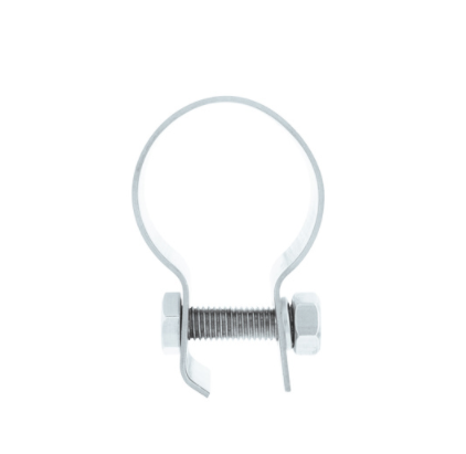 Stainless Quarter Fender 2" Tube Clamp w/ Hardware - 10632