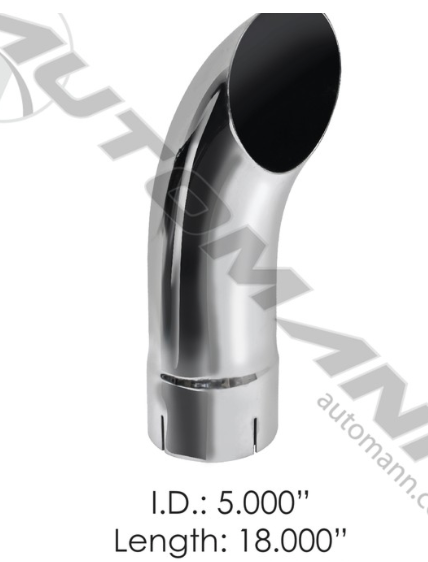 5" Chrome Stack 18" Length ID - 562.U5518C