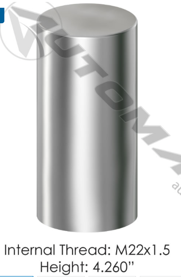 Chrome Plastic Thread On M22x1.5  - 562.A4035CP